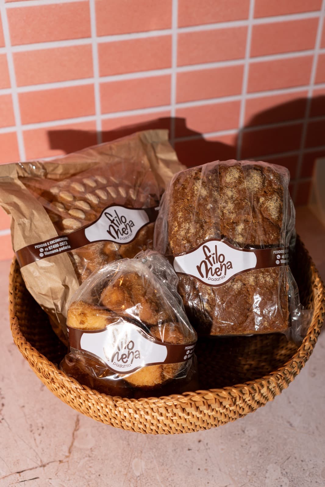 Pães integrais da Filomena